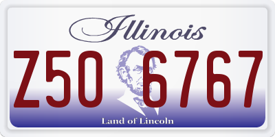 IL license plate Z506767
