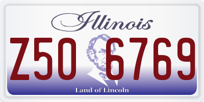 IL license plate Z506769