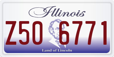 IL license plate Z506771