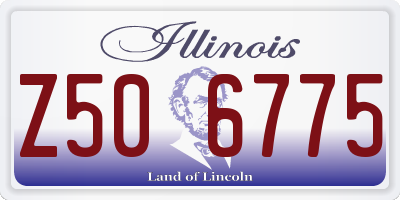 IL license plate Z506775