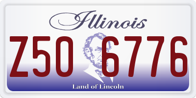 IL license plate Z506776
