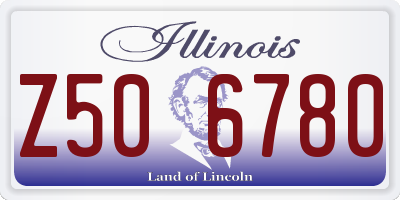 IL license plate Z506780