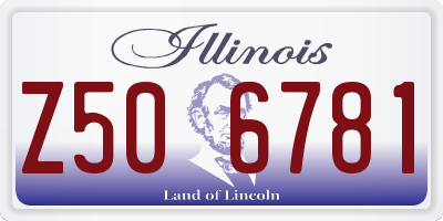 IL license plate Z506781