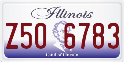 IL license plate Z506783