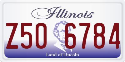 IL license plate Z506784