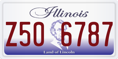 IL license plate Z506787