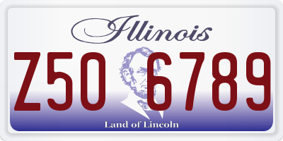 IL license plate Z506789