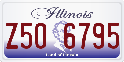 IL license plate Z506795