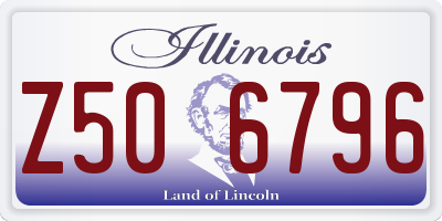 IL license plate Z506796