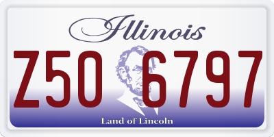 IL license plate Z506797