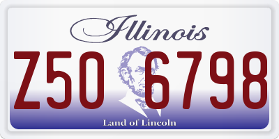 IL license plate Z506798