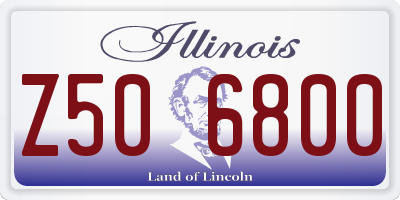 IL license plate Z506800