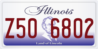 IL license plate Z506802