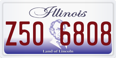IL license plate Z506808