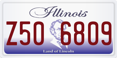 IL license plate Z506809