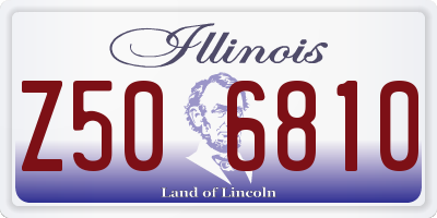 IL license plate Z506810
