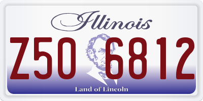 IL license plate Z506812