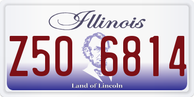 IL license plate Z506814