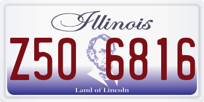 IL license plate Z506816