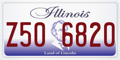 IL license plate Z506820