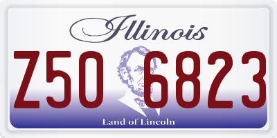 IL license plate Z506823
