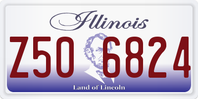 IL license plate Z506824