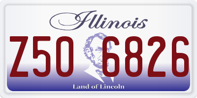 IL license plate Z506826