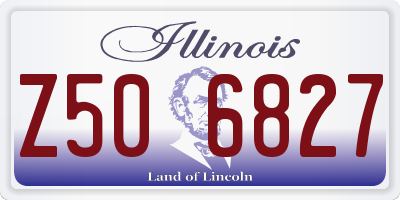 IL license plate Z506827