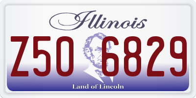 IL license plate Z506829