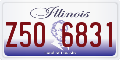 IL license plate Z506831