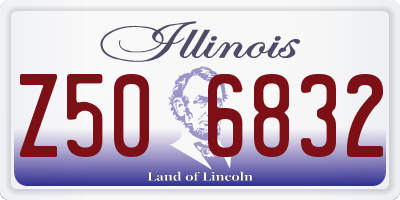 IL license plate Z506832