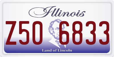 IL license plate Z506833