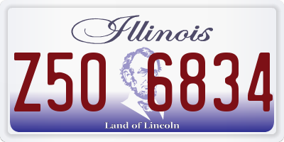 IL license plate Z506834