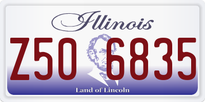 IL license plate Z506835