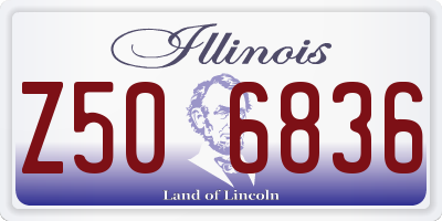 IL license plate Z506836