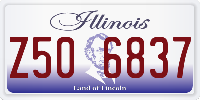 IL license plate Z506837