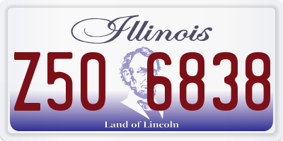 IL license plate Z506838