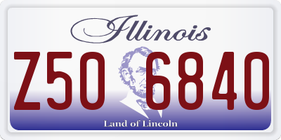 IL license plate Z506840