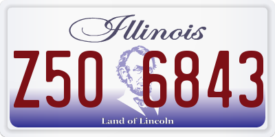 IL license plate Z506843