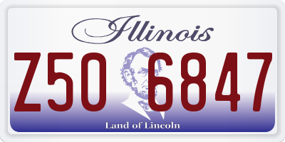 IL license plate Z506847
