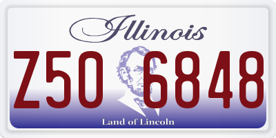IL license plate Z506848