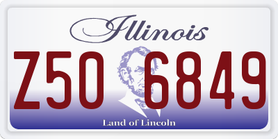 IL license plate Z506849