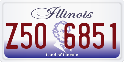 IL license plate Z506851