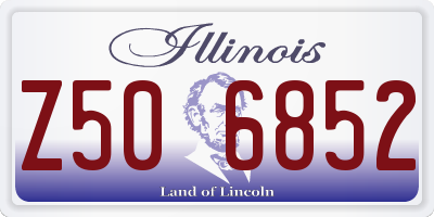 IL license plate Z506852