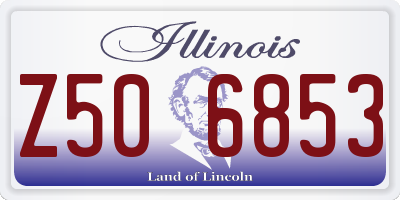 IL license plate Z506853