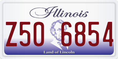 IL license plate Z506854
