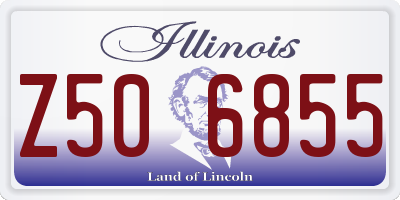 IL license plate Z506855