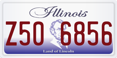 IL license plate Z506856