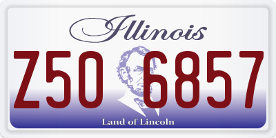 IL license plate Z506857