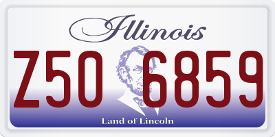 IL license plate Z506859